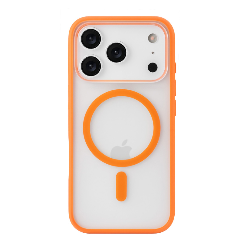 Фото Чехол защитный uBear Cloud Mag Case для iPhone 17 Pro, MagSafe, оранжевый Фото Чехол защитный uBear Cloud Mag Case для iPhone 17 Pro, MagSafe, оранжевый