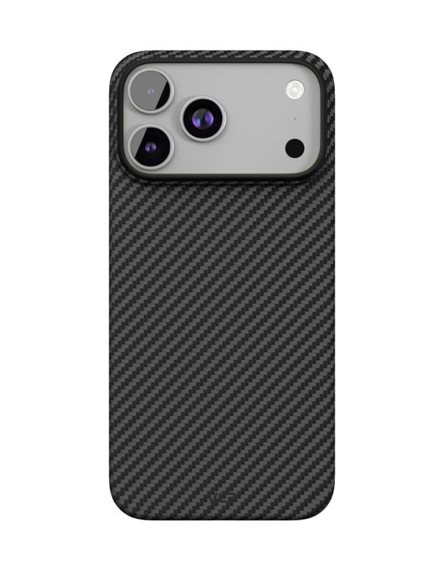 Фото Чехол защитный VLP Kevlar Case с MagSafe для iPhone 17 Pro Max, черный Фото Чехол защитный VLP Kevlar Case с MagSafe для iPhone 17 Pro Max, черный