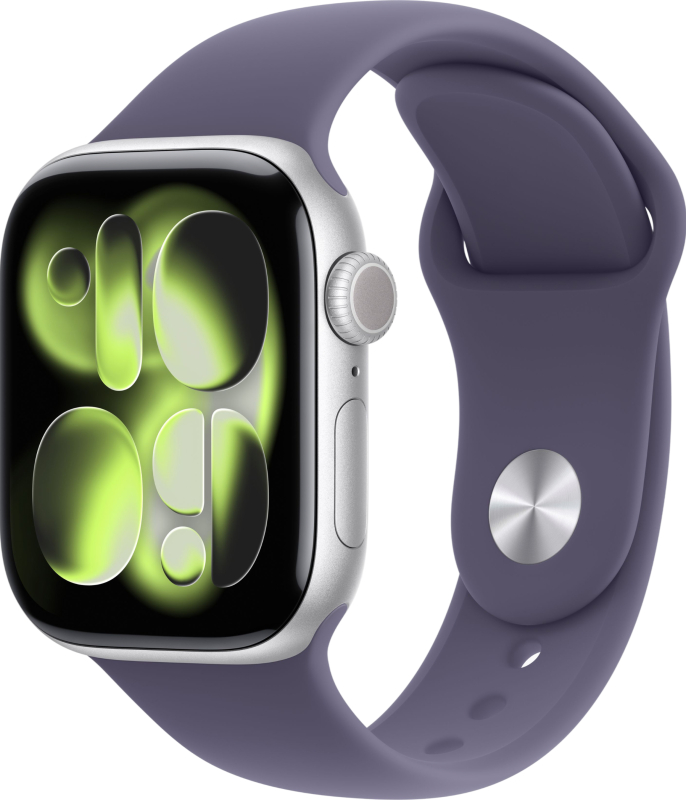 Фото Apple Watch Series 11, 42 мм, корпус из алюминия цвета «Серебристый», спортивный ремешок, размер M/L Фото Apple Watch Series 11, 42 мм, корпус из алюминия цвета «Серебристый», спортивный ремешок, размер M/L